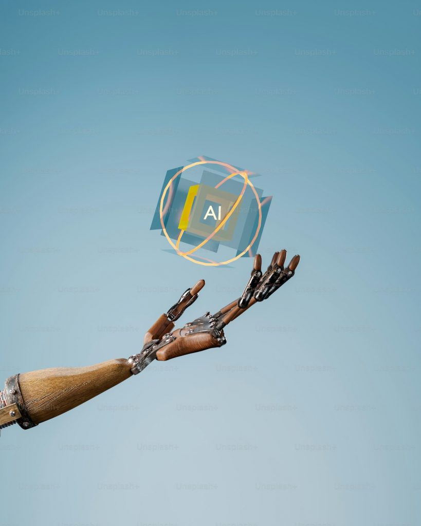 Modern AI technology dashboard for visa applications